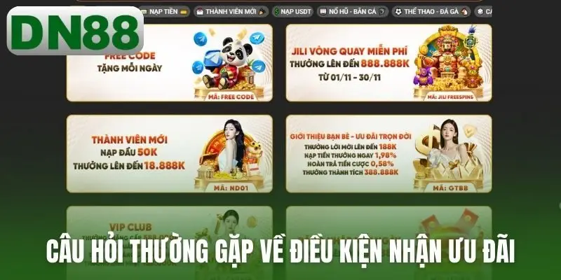 Câu hỏi thường gặp về điều kiện nhận ưu đãi